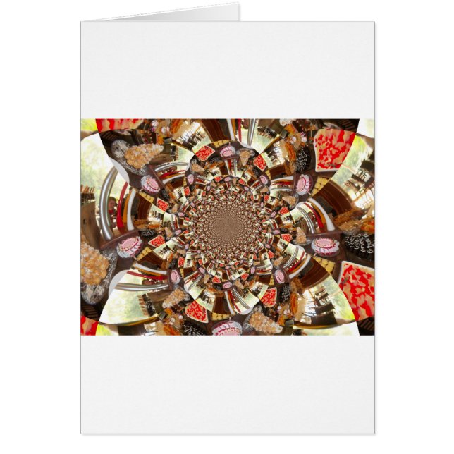 Mesmerizing Mozaïek van Sushi Bruine Kleuren (Voorkant)