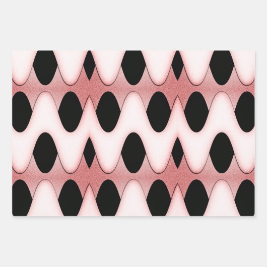 Mesmerizing Oriental Pink Waves Inpakpapier Vel (Voorkant)