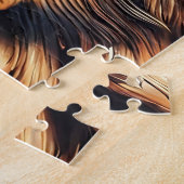 Mesmerizing Owl Eye - Vivid Wildlife Detail Legpuzzel (Zijkant)