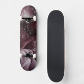 Mesmerizing Purple Stars and Smoke Skateboard (Voorkant)