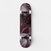 Mesmerizing Purple Stars and Smoke Skateboard (Voorkant)