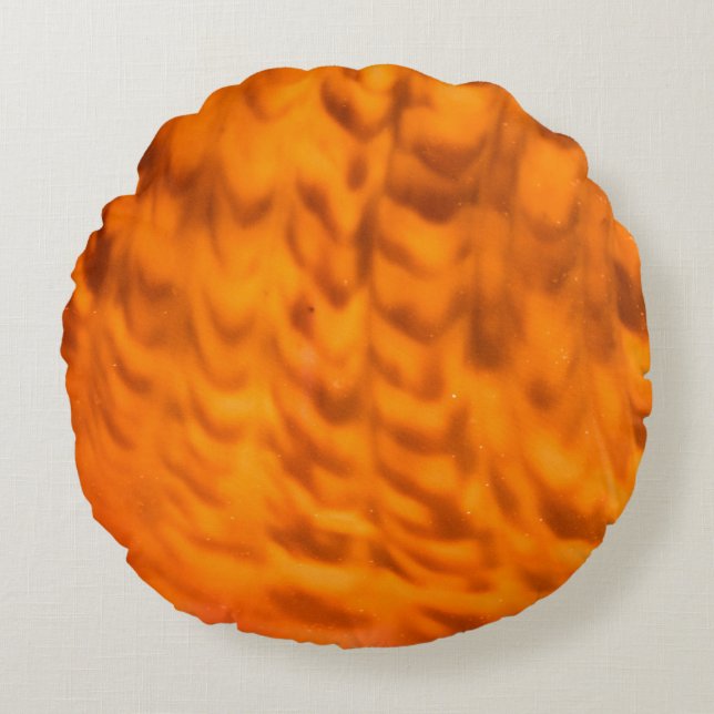 Mesmerizing seashell rond kussen (Voorkant)