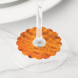 Mesmerizing seashell wijnglaslabel