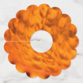 Mesmerizing seashell wijnglaslabel (Voorkant)