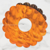 Mesmerizing seashell wijnglaslabel (Achterkant)