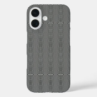 Mesmerizing Wave Pattern Hoesje-Mate iPhone 16 Hoe Hoesje