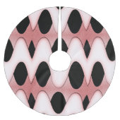 Mesmerizing Waves Modern Design Oriental Pink Kerstboom Rok (Voorkant)