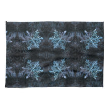 Mesmorizing Sneeuwkristalblauwe vlokken