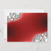 Mesnikkende juwelen Rood, uitnodiging (Achterkant)