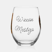 Mesoamerican Emperor Medallion Aztec/Mayan Person Wijnglas Zonder Voet (Links)