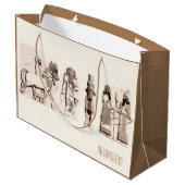 Mesopotamia geschenkzak groot cadeauzakje (Achterkant Gekanteld)