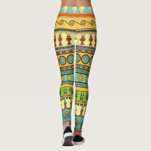 Mesopotamian Artwork Leggings (Achterkant)