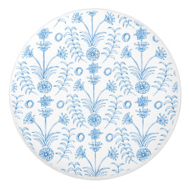 Mesopotamian Mediterranean Blue Lotus Flowers   Keramische Knop