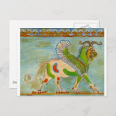 Mesopotamian Winged Lion door S Ambrose Briefkaart (Voorkant / Achterkant)