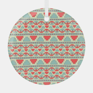 Mesopotamische stam: naadloos etnisch ontwerp. glas ornament