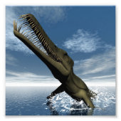 Mesosaurus dinosaur - 3D rendering Foto Afdruk (Voorkant)