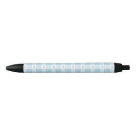 Mesothelioma Awareness Plaid Light Blue Ribbon Zwarte Inkt Pen