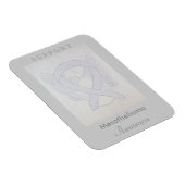 Mesothelioma Awareness Ribbon Angel Custom Magnet Magneet (Rechterzijde)