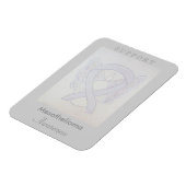 Mesothelioma Awareness Ribbon Angel Custom Magnet Magneet (Linkerzijde)