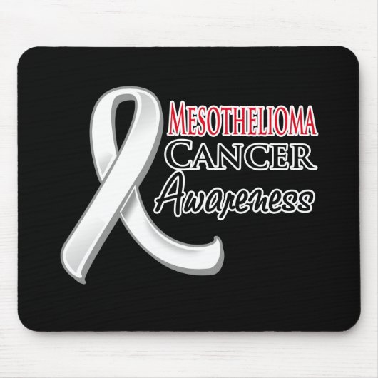 Mesothelioma Awareness Ribbon Muismat (Voorkant)