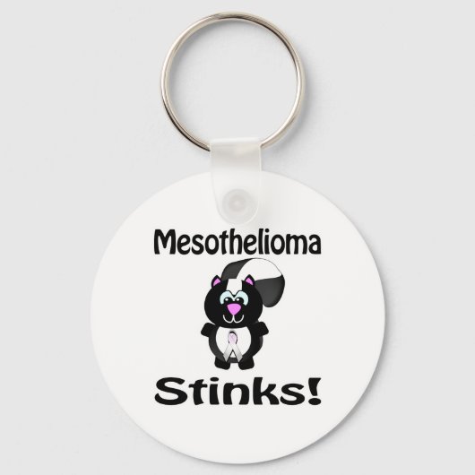 Mesothelioma Stinks Skunk Awareness Design Sleutelhanger (Voorkant)
