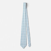 Mesothelioom Awareness Plaid Lichtblauwe Lint Stropdas (Voorkant)