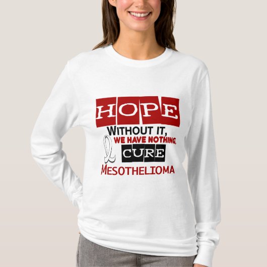 Mesothelioom HOPE 2 T-shirt (Voorkant)