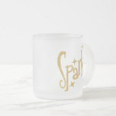 Mesp in Gold Matglas Koffiemok (Voorkant rechts)