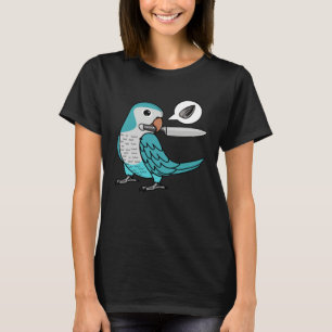 Mesparkiet wil zaden I Blauwe monikiet Kwak T-shirt