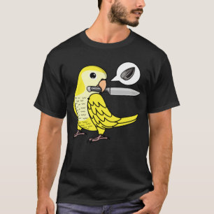Mesparkiet Wil Zaden I Gele Lutino Monniksparkiet T-shirt