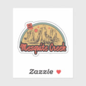 Mesquite Creek, Arizona  Sticker (Vel)