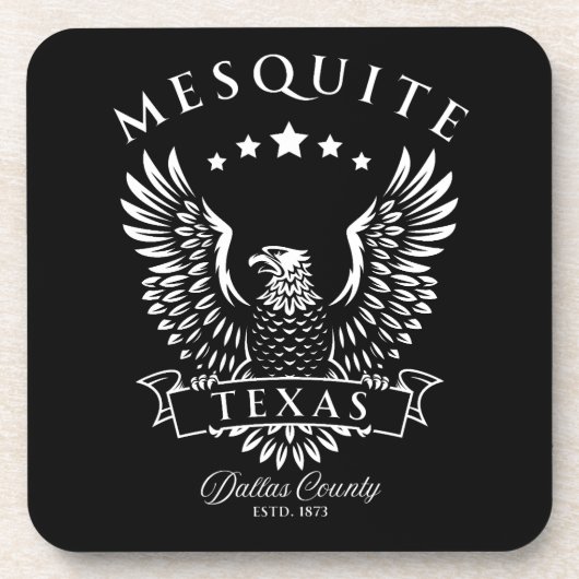 Mesquite Dallas County Texas  Eagle Bier Onderzetter (Voorkant)
