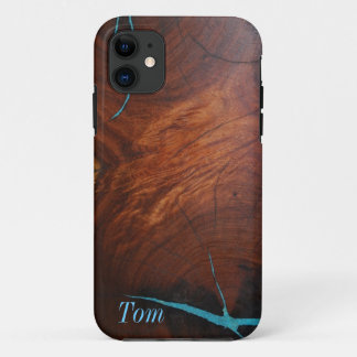 MESQUITE WOOD AFBEELDING TURQUOISE INLAY iPHONE 5 Case-Mate iPhone Case