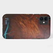 MESQUITE WOOD AFBEELDING TURQUOISE INLAY iPHONE 5 Case-Mate iPhone Case (Achterkant (horizontaal))