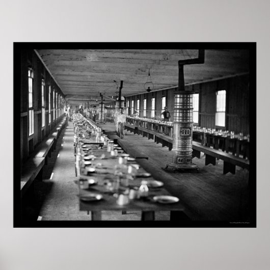 Mess Hall, Harewood Hospital, Washington, DC 1865 Poster (Voorkant)