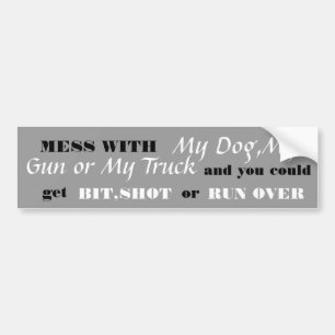 MESS MET BUMPERSTICKER