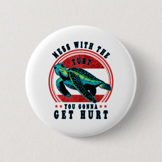 Mess met de schildpad die je krijgt. ronde button 5,7 cm