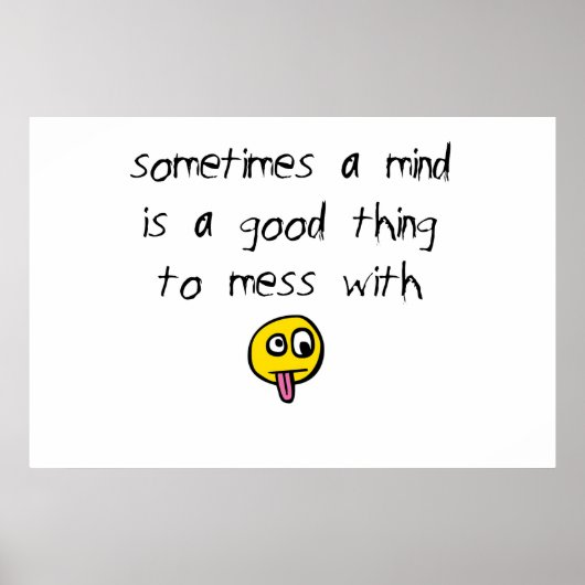 Mess met een geest poster (Voorkant)