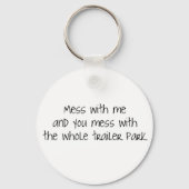 Mess met mij sleutelhanger (Voorkant)