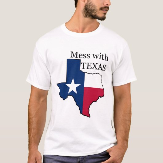 Mess met Texas T-shirt (Voorkant)