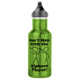 Mess niet met de Alphorn Player Waterfles