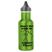 Mess niet met de Alphorn Player Waterfles (Links)
