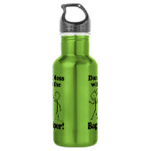 Mess niet met de Bagpiper Waterfles (Achterkant)