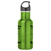 Mess niet met de Bagpiper Waterfles (Voorkant)