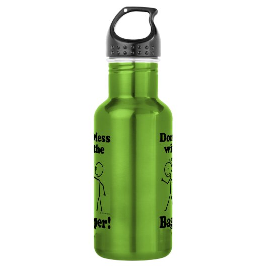 Mess niet met de Bagpiper Waterfles (Voorkant)