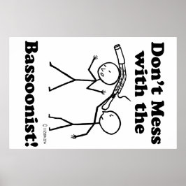 Mess niet met de bassonist poster