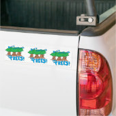 Mess niet met de BOMEN! Bumpersticker (Op Truck)