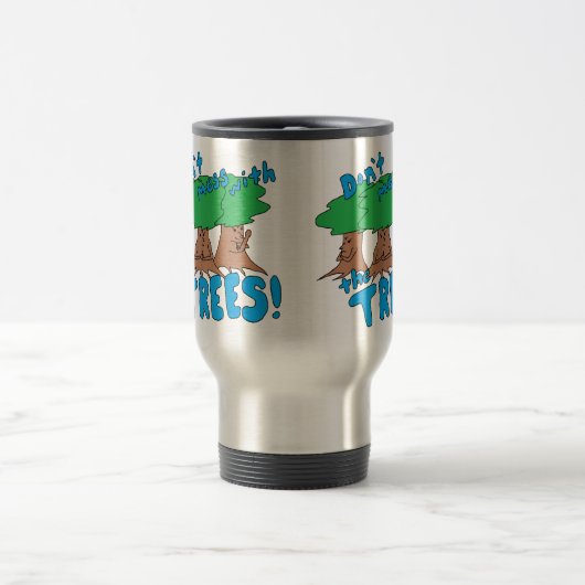 Mess niet met de BOMEN! Reisbeker (Center)