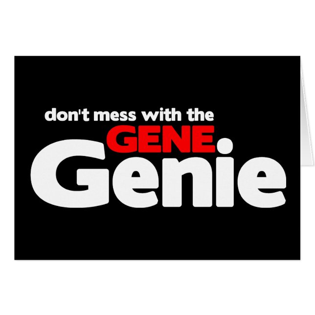 Mess niet met de genie Gene (Voorkant Horizontaal)