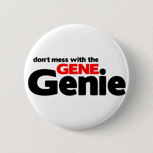 Mess niet met de genie Gene Ronde Button 5,7 Cm